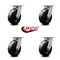 Service Caster 6 Inch Kingpinless Phenolic Wheel Swivel Top Plate Caster SCC, 4PK SCC-KP30S620-PHR-4 - alternate 2